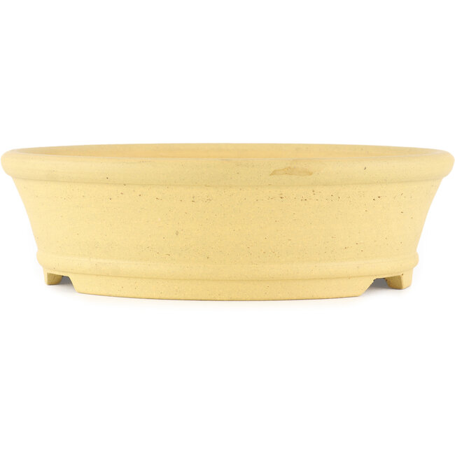 Maceta para bonsái redonda sin esmaltar de Itouen - 275 x 275 x 80 mm