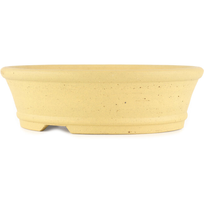 Maceta para bonsái redonda sin esmaltar de Itouen - 275 x 275 x 80 mm