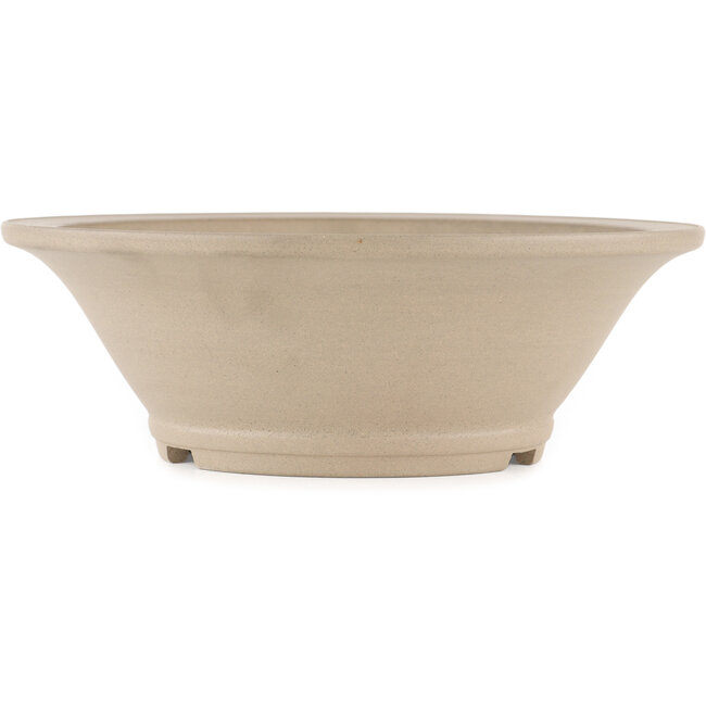 Ronde ongeglazuurde bonsaipot van Itouen - 265 x 265 x 90 mm