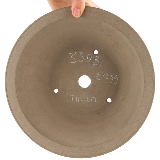 Pot à bonsaï rond non émaillé par Itouen - 265 x 265 x 90 mm