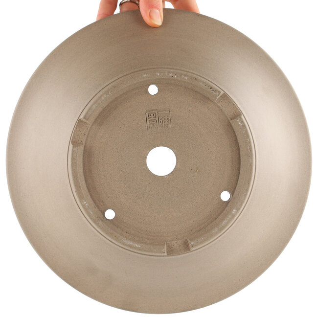 Pot à bonsaï rond non émaillé par Itouen - 265 x 265 x 90 mm