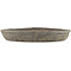 Round unglazed bonsai pot by Tokoname - 325 x 325 x 50 mm