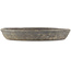 Round unglazed bonsai pot by Tokoname - 325 x 325 x 50 mm