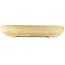 Ovale gebroken witte bonsai pot van Hattori - 440 x 320 x 70 mm