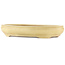 Ovale gebroken witte bonsai pot van Hattori - 440 x 320 x 70 mm