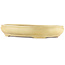 Oval off-white bonsai pot by Hattori - 440 x 320 x 70 mm