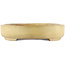 Oval off-white bonsai pot by Hattori - 500 x 370 x 80 mm