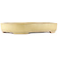 Ovale gebroken witte bonsai pot van Hattori - 500 x 370 x 80 mm