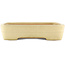 Maceta rectangular para bonsái de color blanco roto de Yamafusa - 420 x 320 x 70 mm