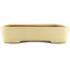 Maceta rectangular para bonsái de color blanco roto de Yamafusa - 420 x 320 x 70 mm