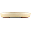 Oval off-white bonsai pot by Yamaaki - 450 x 340 x 65 mm