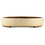 Oval off-white bonsai pot by Yamaaki - 450 x 340 x 65 mm