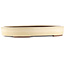 Pot à bonsaï ovale blanc cassé de Yamaaki - 400 x 275 x 55 mm