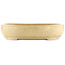 Oval off-white bonsai pot by Reiho - 440 x 360 x 100 mm