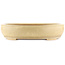 Oval off-white bonsai pot by Reiho - 440 x 360 x 100 mm