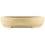 Pot à bonsaï ovale blanc cassé de Reiho - 440 x 360 x 100 mm
