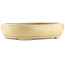 Pot à bonsaï ovale blanc cassé de Reiho - 440 x 360 x 100 mm