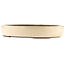 Oval off-white bonsai pot by Yamaaki - 450 x 335 x 75 mm