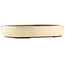 Vaso bonsai ovale bianco sporco di Yamaaki - 450 x 335 x 75 mm