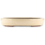 Vaso bonsai ovale bianco sporco di Yamaaki - 450 x 335 x 75 mm