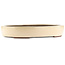 Vaso bonsai ovale bianco sporco di Yamaaki - 450 x 335 x 75 mm