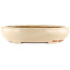 Oval off-white bonsai pot by Hattori - 450 x 360 x 95 mm