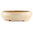 Oval off-white bonsai pot by Hattori - 450 x 360 x 95 mm