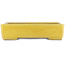 Pot à bonsaï rectangulaire jaune de Shuhou - 345 x 255 x 80 mm
