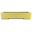 Pot à bonsaï rectangulaire jaune de Reiho - 480 x 335 x 100 mm