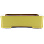 Pot à bonsaï rectangulaire jaune de Reiho - 480 x 335 x 100 mm