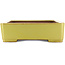 Pot à bonsaï rectangulaire jaune de Reiho - 480 x 335 x 100 mm