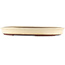 Pot à bonsaï ovale blanc de Yamaaki - 420 x 310 x 45 mm