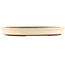 Pot à bonsaï ovale blanc de Yamaaki - 420 x 310 x 45 mm