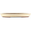 Pot à bonsaï ovale blanc de Yamaaki - 420 x 310 x 45 mm