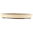 Oval white bonsai pot by Yamaaki - 420 x 310 x 45 mm