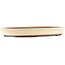 Pot à bonsaï ovale blanc de Yamaaki - 420 x 310 x 45 mm