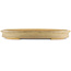 Oval beige  bonsai pot by Reiho - 525 x 370 x 60 mm