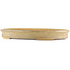 Oval beige  bonsai pot by Reiho - 525 x 370 x 60 mm