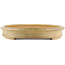 Oval beige  bonsai pot by Reiho - 525 x 370 x 60 mm