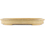 Oval beige  bonsai pot by Reiho - 525 x 370 x 60 mm