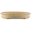 Oval beige  bonsai pot by Reiho - 525 x 370 x 60 mm