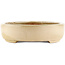 Oval off-white bonsai pot by Hattori - 370 x 285 x 70 mm