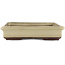 Maceta rectangular para bonsái de color blanco roto de Tokoname - 340 x 250 x 50 mm
