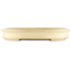 Oval beige  bonsai pot by Yamafusa - 410 x 315 x 60 mm