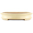 Oval beige  bonsai pot by Yamafusa - 410 x 315 x 60 mm