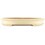 Oval beige  bonsai pot by Yamafusa - 410 x 315 x 60 mm