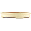 Oval beige  bonsai pot by Yamafusa - 410 x 315 x 60 mm