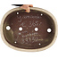Pot à bonsaï ovale blanc de Yamaaki - 365 x 285 x 70 mm