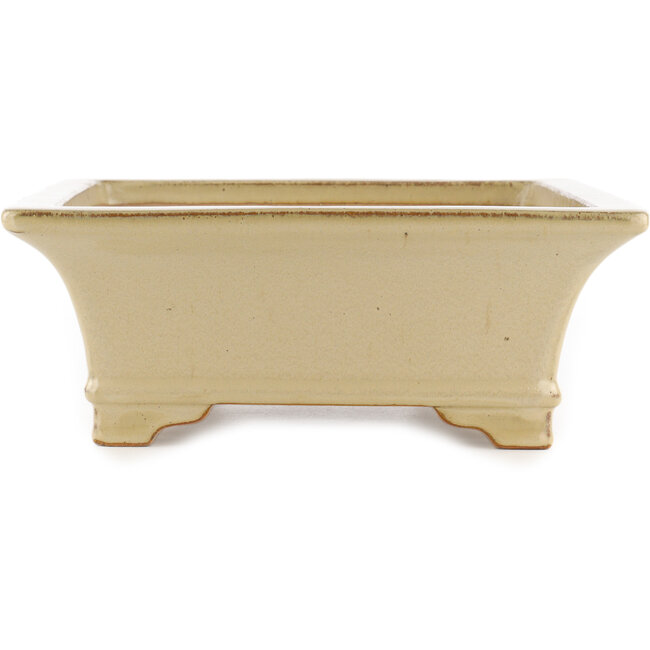 Rechthoekige beige bonsai pot van Reiho - 375 x 280 x 105 mm