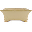 Maceta rectangular beige para bonsái de Reiho - 375 x 280 x 105 mm